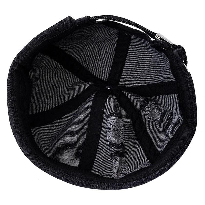 Hot Sale Broken Hole Landlord Hats Men's Street Hip-hop Hats Melon Dome Denim Cap Women's Sailor Hat Caps