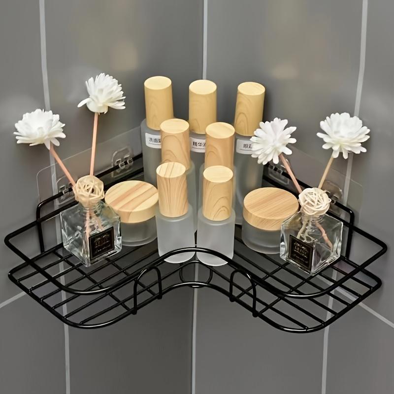 2 Pack Corner Shower Caddy, No Drilling Wall Mounted, Rustproof Bathroom Shelf Organizer, for Shampoo, Toner and Cosmetics