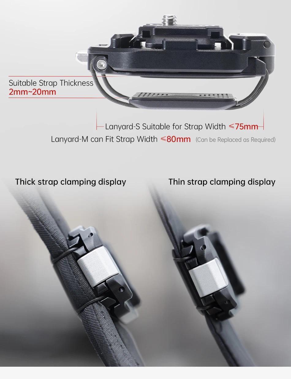 Ulanzi x Falcam F38 Quick Release System for Backpack & Shoulder Strap, upgraded Backpack Clip Kit, Shoulder Strap Mount for Gopro Sony Canon Nikon DSLR Camera Cage Quick Release Kit Base Arca-Swiss Ulanzi x Falcam F38 Quick Release System for Backpack & Shoulder Strap, upgraded Backpack Clip Kit, Shoulder Strap Mount for Gopro Sony Canon Nikon DSLR Camera Cage Quick Release Kit Base Arca-Swiss