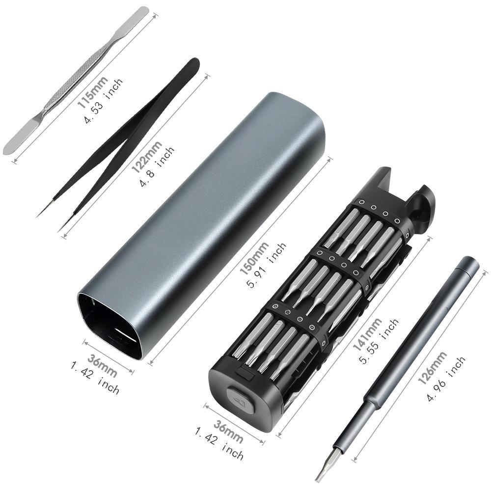 46-in-1 Precision Screwdriver Set, Portable Pen Manual Hand Tool Kit, Wireless Cordless Magnetic Mini Small Bit for Xiaomi Mobile Cell Phone Watch Repair