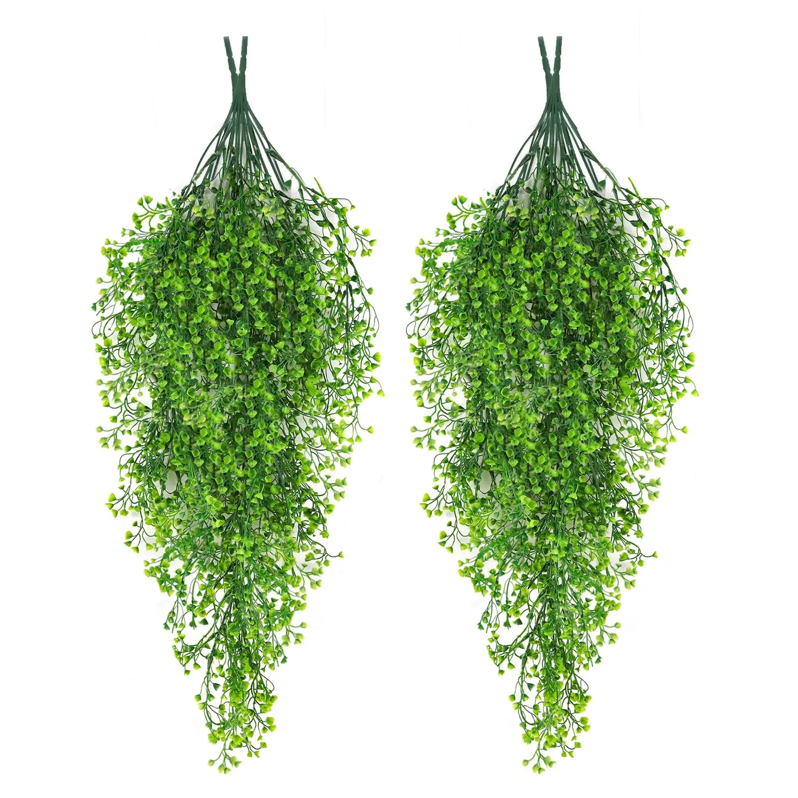Realistic Hanging Greenery, 4 Pcs Artificial Climbing Plants, Ferns & Ivy Vines, Wall Decor for Indoor/outdoor, Living Room, Bedroom, Kitchen, Office