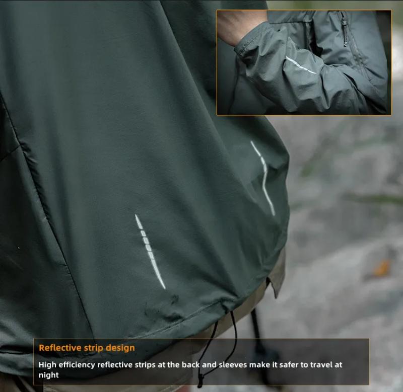 Kyn Apparel Men's Breathable Sun Protection Clothing, Tactical Windbreaker, Sports Coat, Tactical Hoodie, Outdoor, Summer