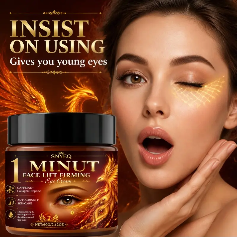 Luxury Oriental Collagen Lifting Firming Eye Cream Containing Niacinamide & Hyaluronic Acid, Hypoallergenic Formula for All Light Beige Skin Tones, Targets Wrinkles and Crow's Feet, 1 Oz, Premium Ingredients, Elegant Packaging for Daily Skincare