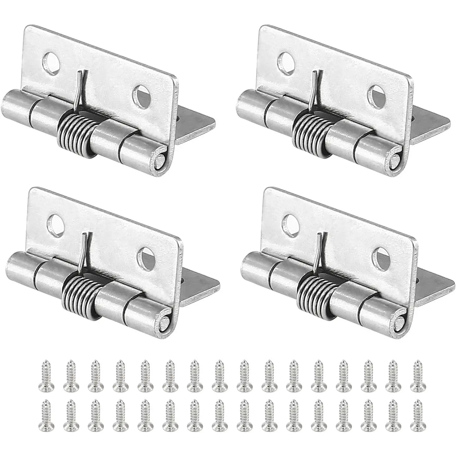 Spring  Hinges, 1.5 Inch, 4 count