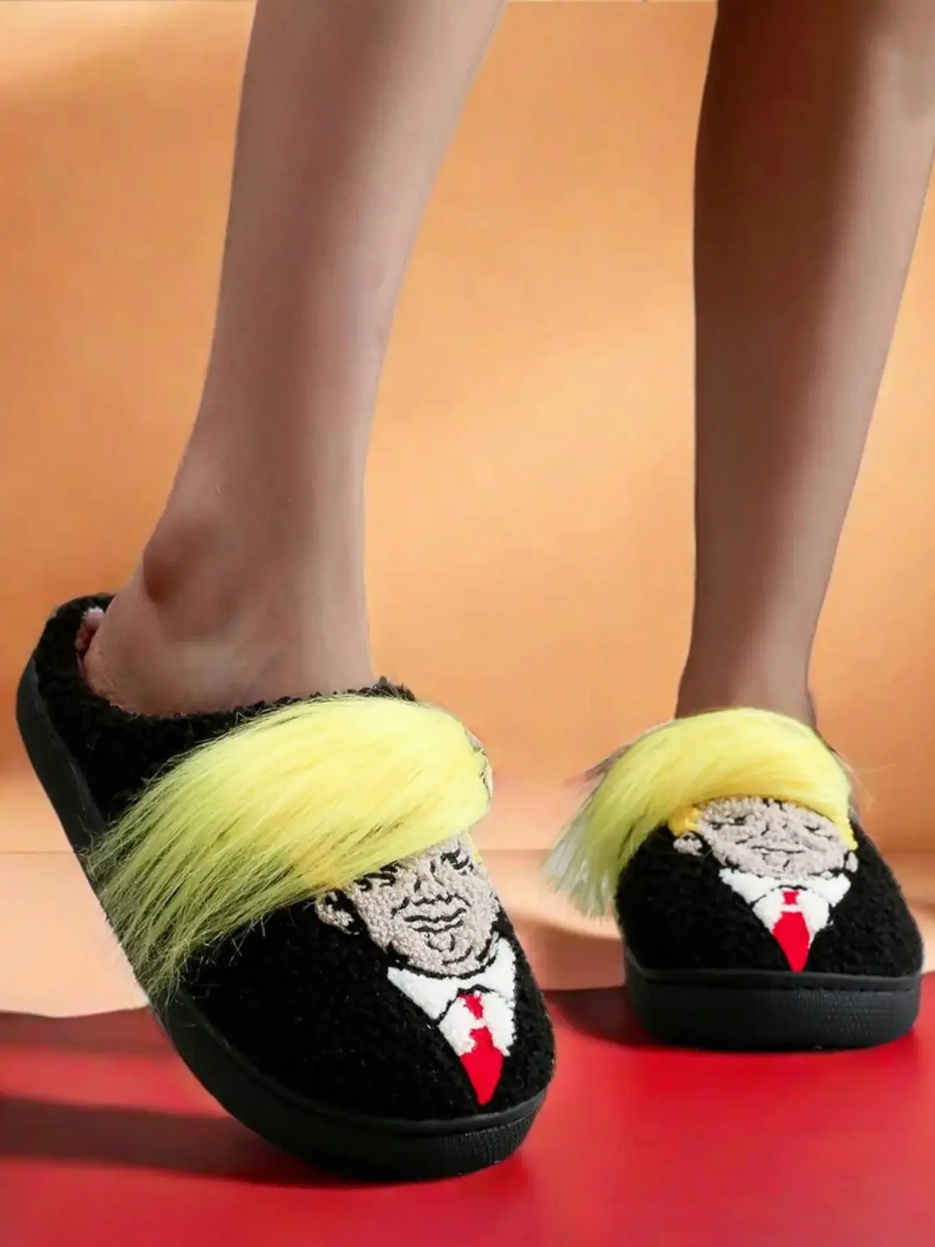 Cartoon Hair Design Lightweight Slipper, Cute Soft Slippers, Trendy Casual Slippers, Casual Soft Comfortable Home Slippers, Warm Casual Fashion Slippers for Indoor & Outdoor Use for Women & Men, Shoe, Footwear Slide Slipper, Slipper Shoes