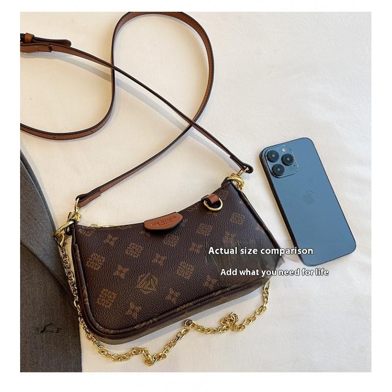 Women's Fashion Bag Women's Vintage Print Chain Small Square Bag Women's Shoulder Bag Crossbody Bag Women's Crossbody Bag Daily Bag Leather Satchel