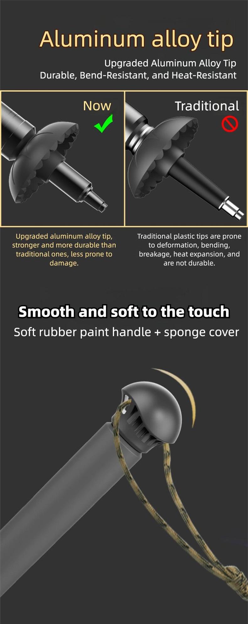 Ultra-Bright LED Safety Staff for Ultimate Night Visibility |   Rechargeable Laser Saber Walking Stick, Waterproof & Ultra-Light for Hikers, Senior Safety, Camping & Power Outages