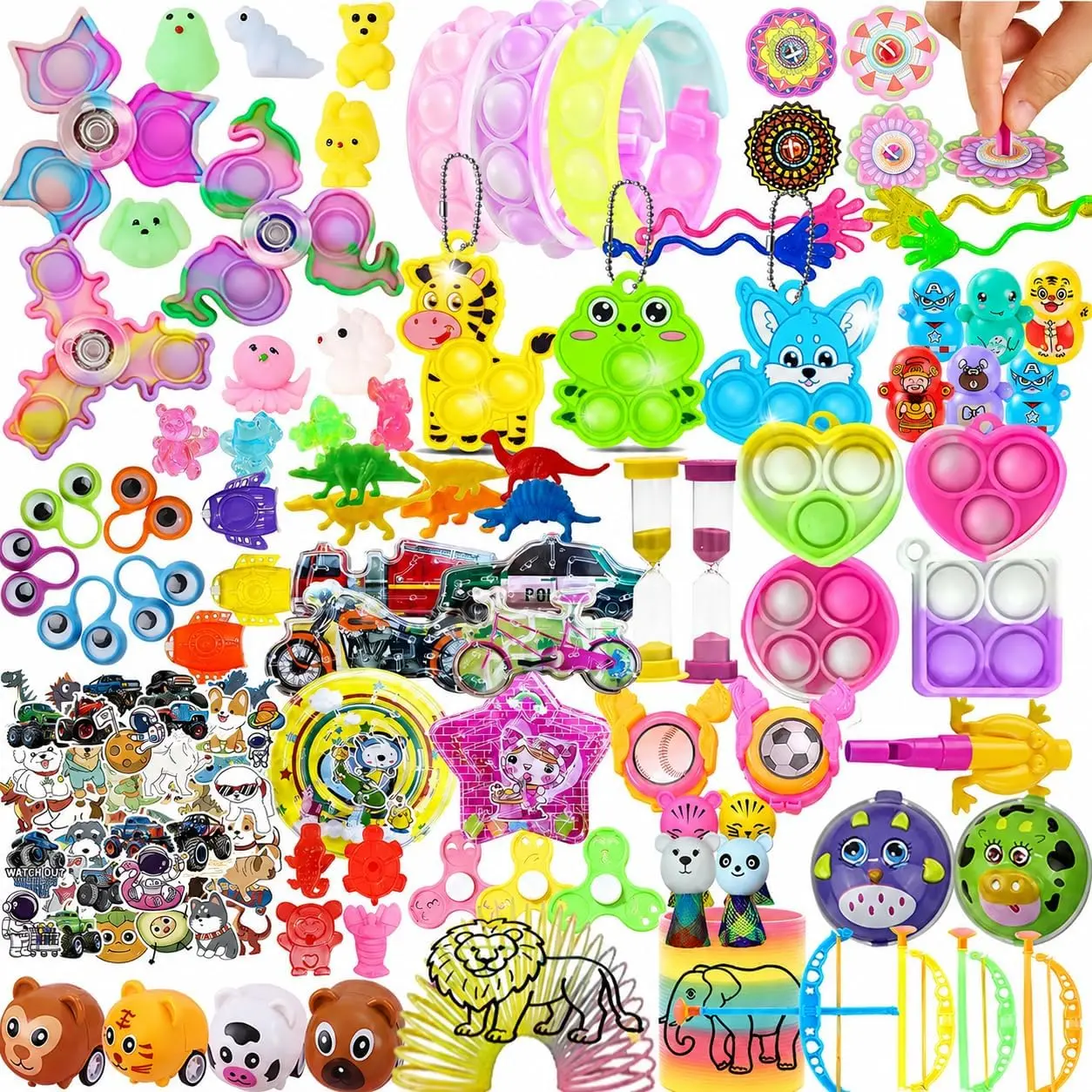 212-Pack  Party Favors   Set for Boys Girls, Ages 3+ |  novelty items, prize drawings, carnival favors,  bag fillers, celebration supplies, CPC certified ages 3+