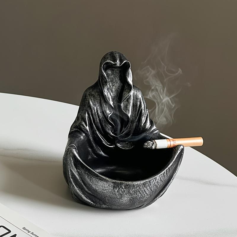 Cyberpunk Black Humor Mystery Man Ashtray Inspired by Mystery Man, Holiday Father's Day Gift Costume Jewelry & Accessories