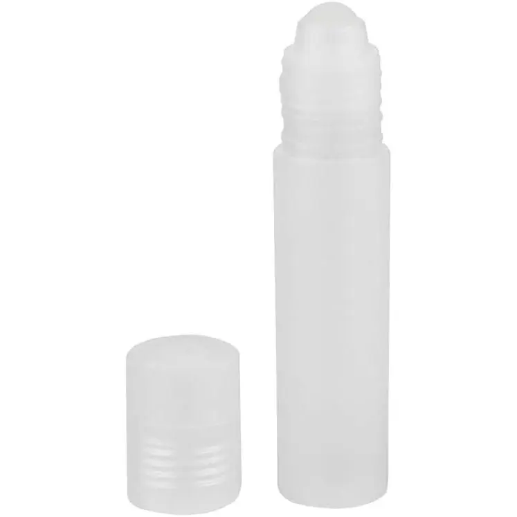 5 Pcs Empty Refillable Roll On Bottles Plastic Roller Bottle Rollerball Bottles DIY Deodorant Containers with Plastic Roller Ball 30ml