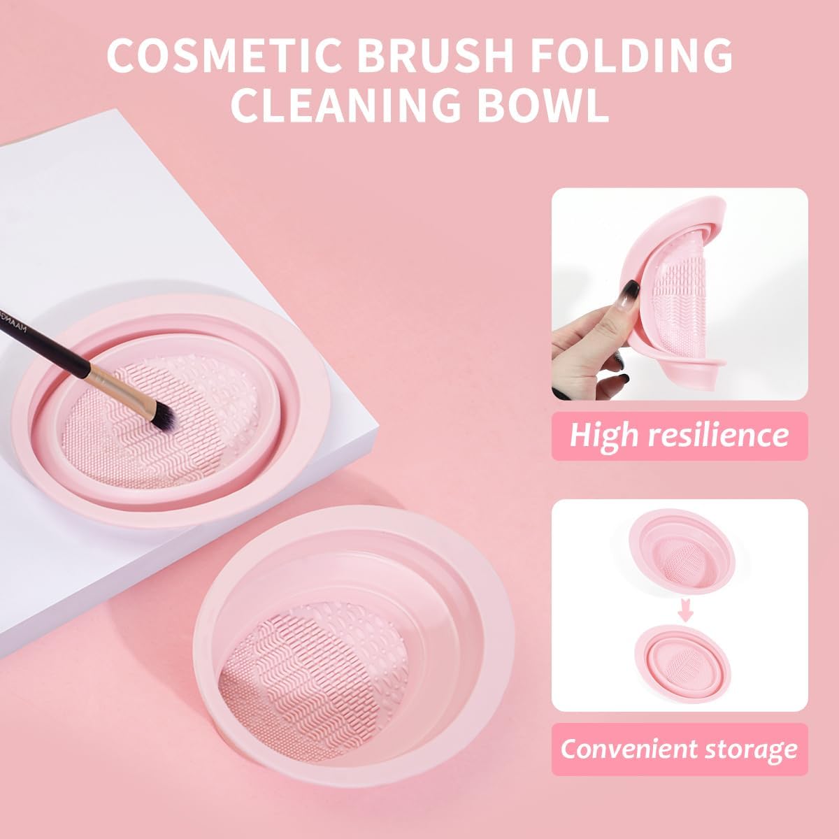 Professional Makeup Brush Set with Puff Combo, Coffee Color Beauty Tools, Eyeshadow Foundation Concealer Brushes, Portable Storage Bag Included