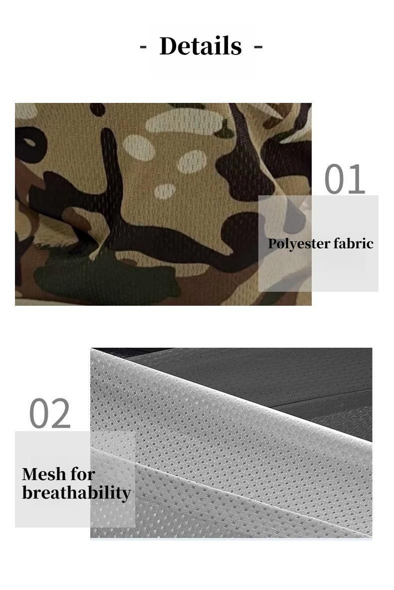 Camouflage Round-Edge Outdoor Bucket Hat Set, Drawstring Windproof Design for Travel, Mountaineering, Fishing, and Casual Outdoor Wear