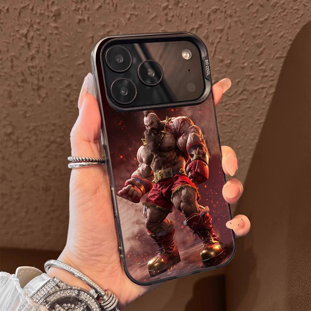 1PC Game character Z-Zangief  Phone Case for IPhone 17 Max 16 Pro Mobile Shell 14 13 15 Soft Shell