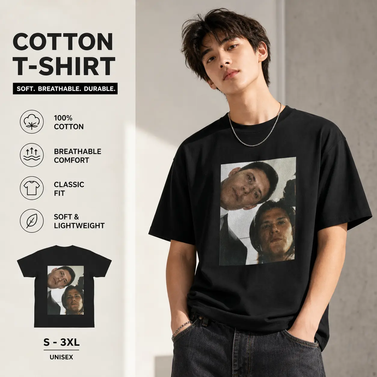 Supernatural Overhead Meme Tee Dean and Sam Winchester Funny T-Shirt  y2k cotton fashion Streetwear Comfort Shortsleeve Top Trending yaoi lover gift,automotive