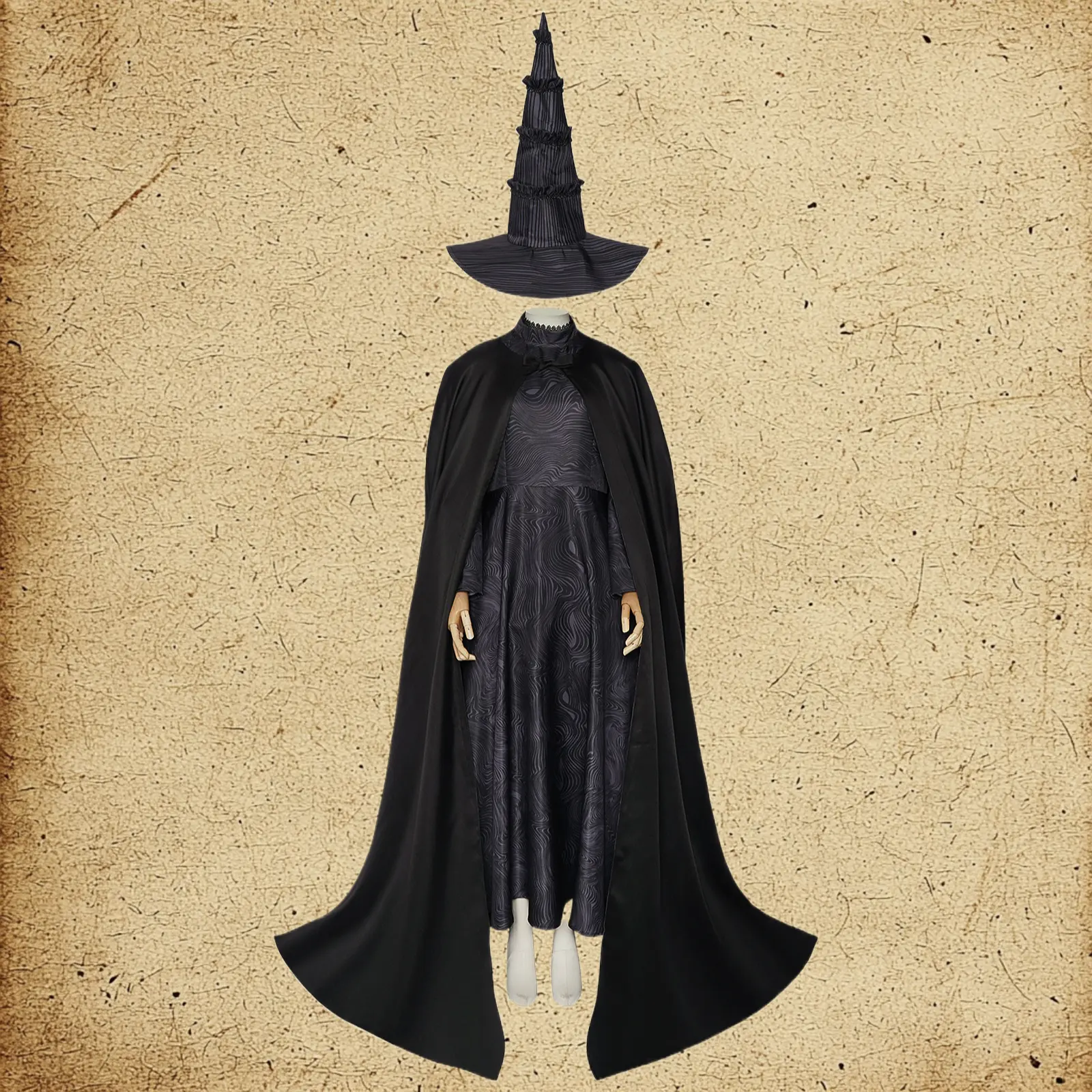 Elphaba Cos Outfit For Wicked Witch Ideal For Halloween Wizard Role Play And Formal Stage Performance