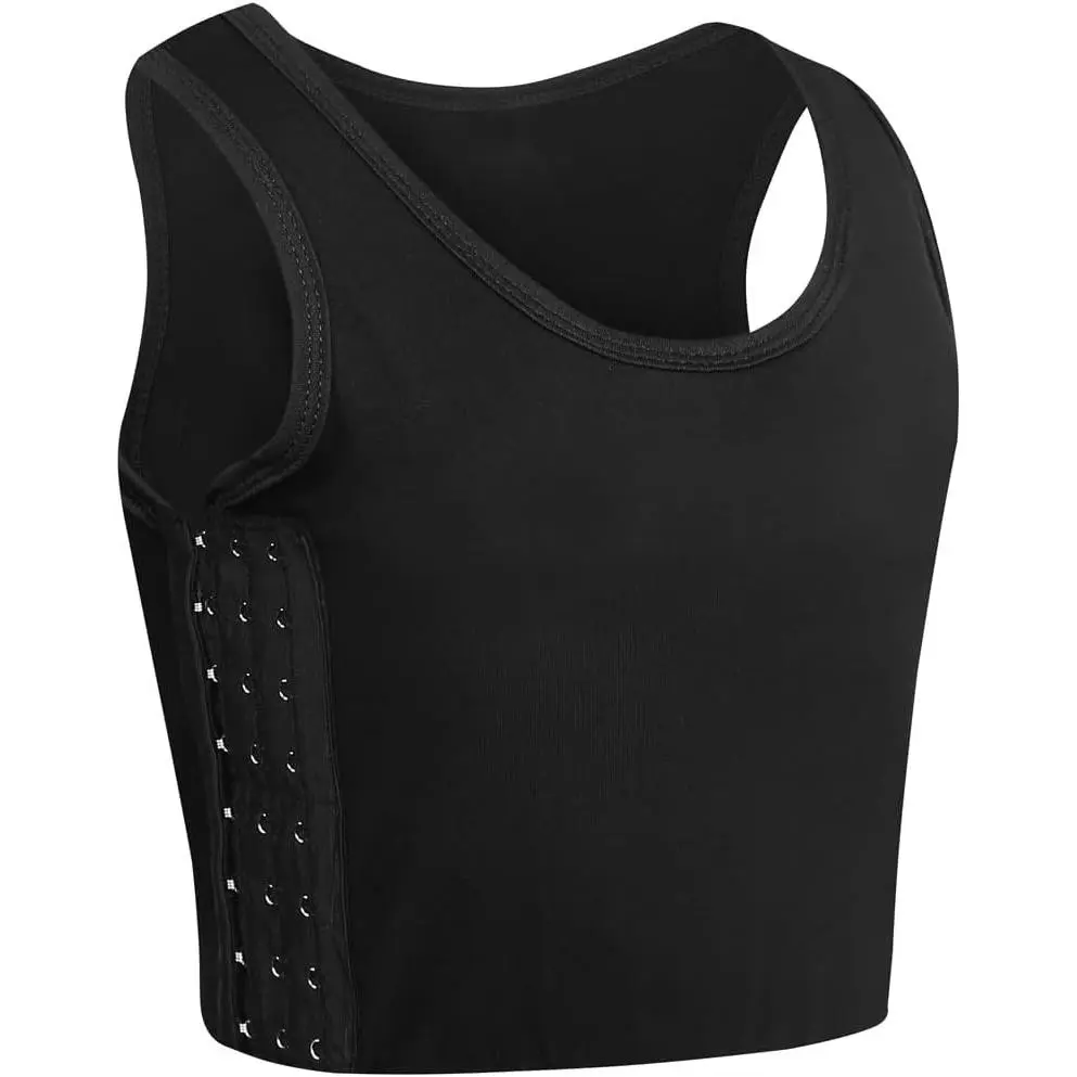Transgender FTM Breathable Cotton Elastic Band Colors Chest Binder Tank Top (M-6XL)