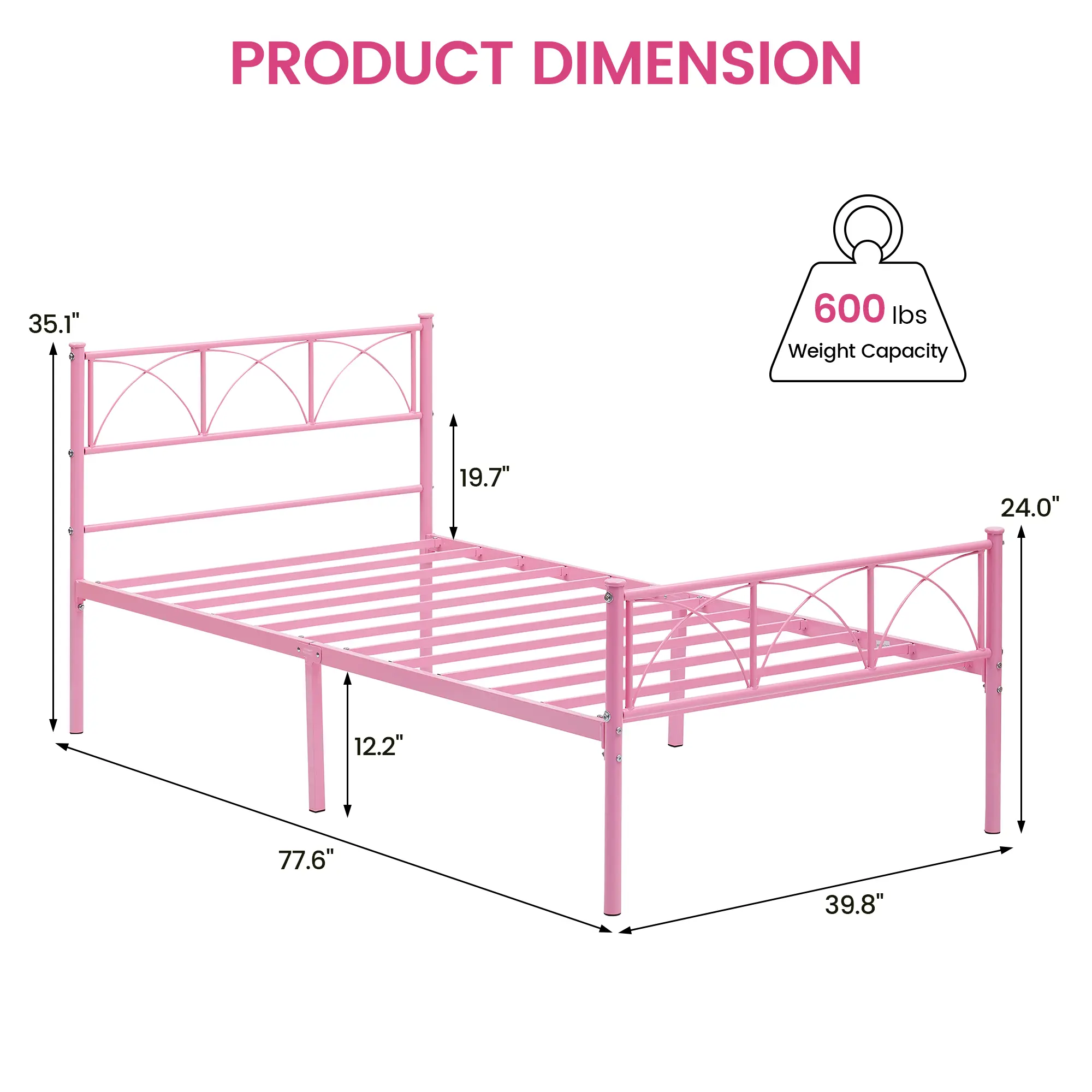 1 MDF+Iron Bedside Storage Rack Soft Drawer Bed