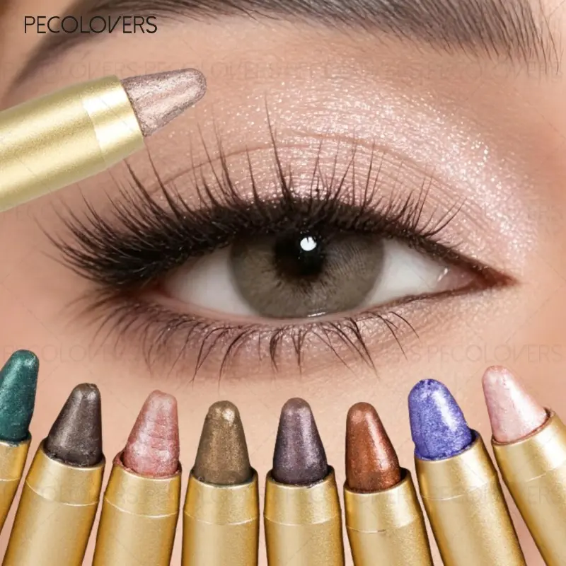 Double-ended Eyeshadow Pen, Eye Highlighter, Brightening Eyes, Long-lasting, Waterproof and Sweatproof, Eye Cosmetics, Eyeshadow Pencil, Eyeshadow Sticks