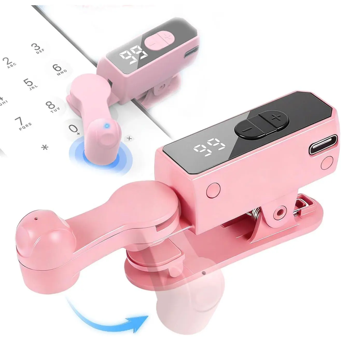 Cordless Plastic Wireless Auto Clicker, Rechargeable Smart Phone Screen Speed Clicker for TikTok Live Broadcast Likes