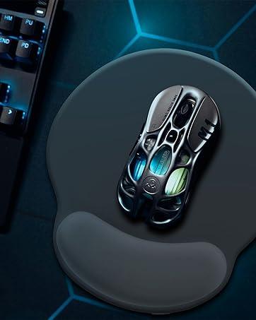 Ergonomic Cat Mouse Pad with Wrist Rest, Gaming Mouse Pad with Wrist Support, Funny Mouse Pad for Desk, Computer Mousepad with Non-Slip Pain Relief PU Base, Cute Office Desk Accessory