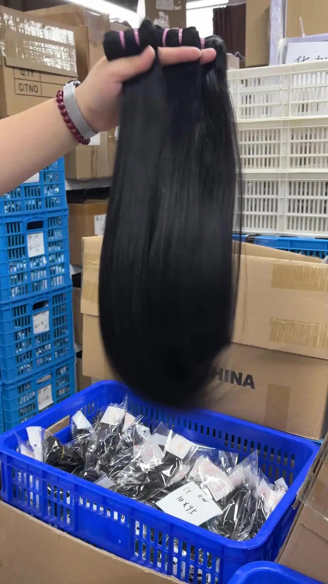 Queenlike 15A Super Double Drawn Vietnamese Raw Bone Straight Human Hair Bundles 20 22 24 inch Top Bundles Human Hair Extensions