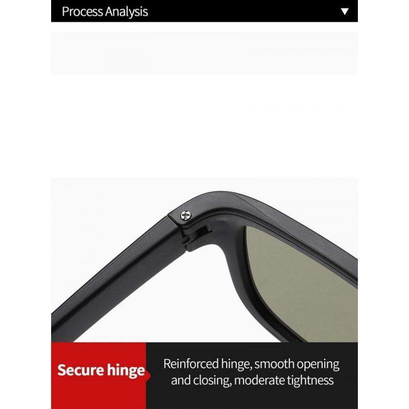 0.1 Seconds Photochromic Polarized Sunglasses Square UV Protection Smart Glasses for Men Women Lightweight TR Frame Durable Eyewear Wearable Card