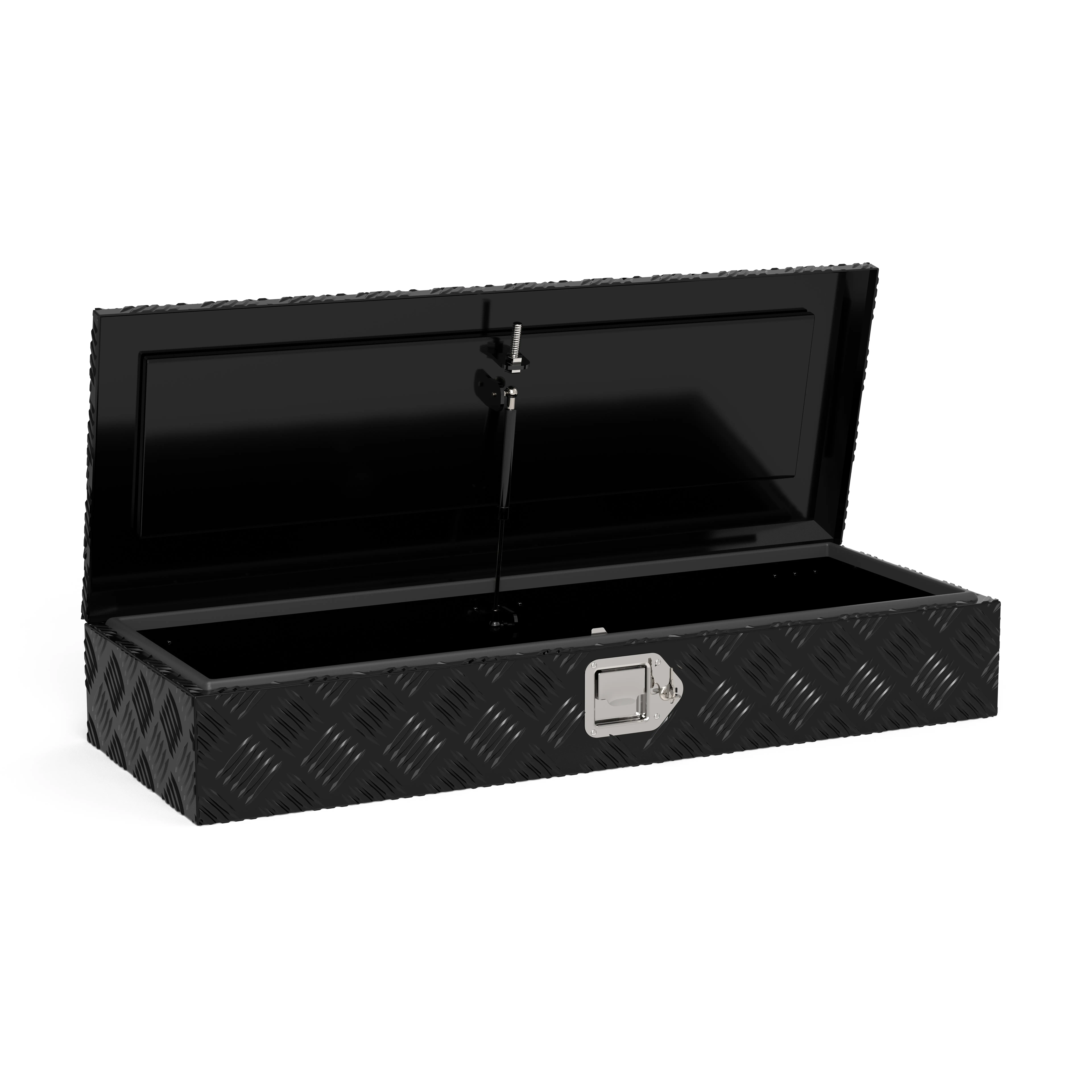 XKV Heavy Duty Storage Aluminum Truck Tool Box Storage,34.5*12.75*6.4" ,39*13*10",20*12*9.5" w/Lock and Keys Waterproof Tool box Designed For Pickup Truck,Black Bar Chest Box Organizer For Pickup,Truck Bed,RV,Trailer