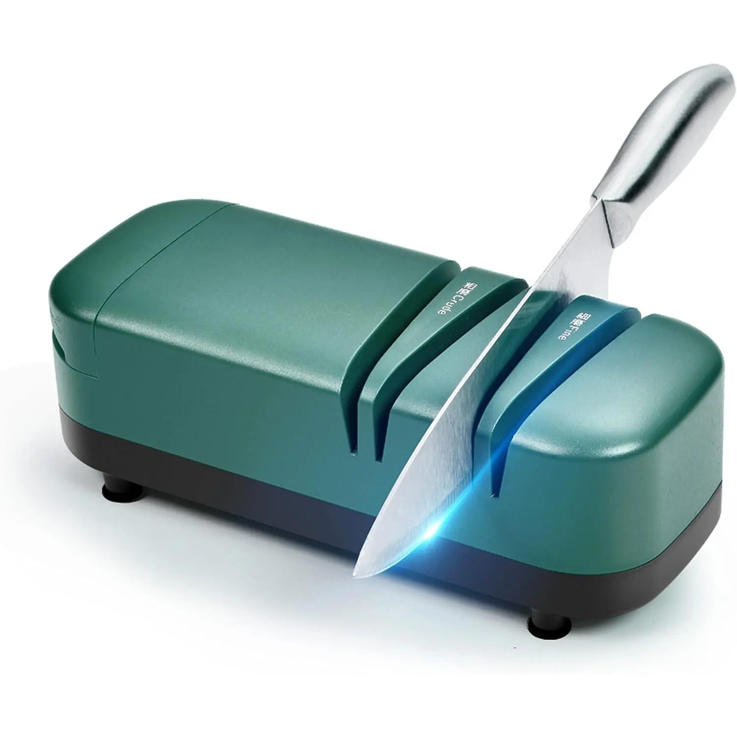 Electric  Sharpener, Professional  Sharpener for , 2 Stages for Kitchen  Quick Sharpening & Polishing, with  Sharpening, Green