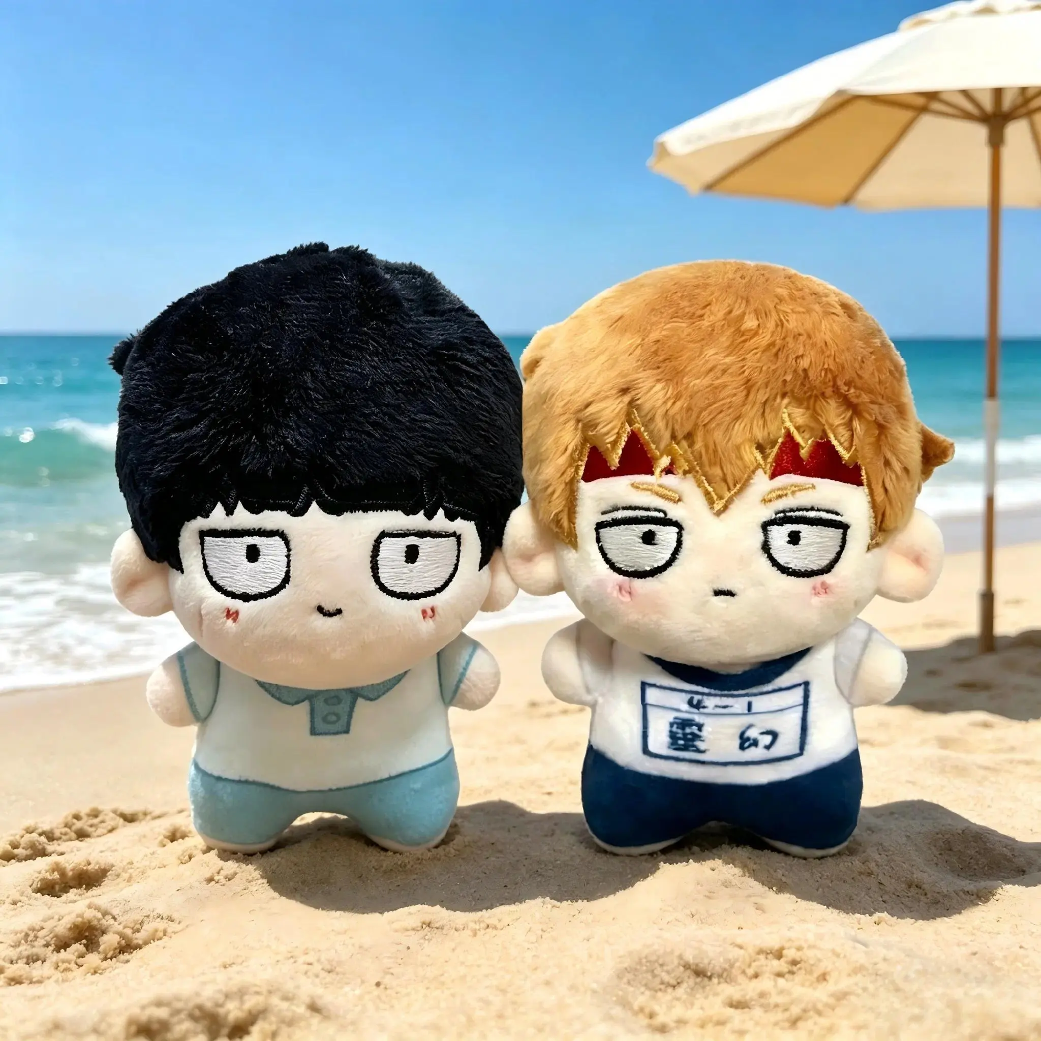 Anime Plush Doll Kageyama Shigeo Reigen Arataka Stuffed Toy Backpack Keychain Pendant Car Decorations Fan Birthday Gift 10cm