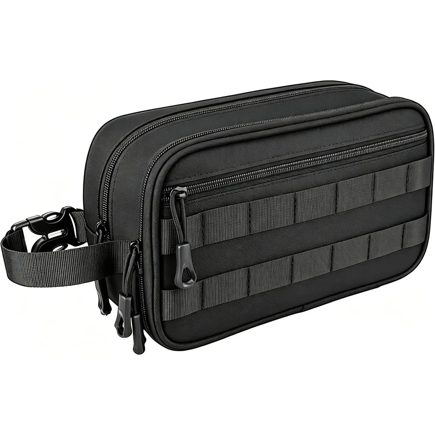 Men's toiletry bag, tactical style hygiene shaving and shower toiletry bag, men's waterproof travel toiletry bag