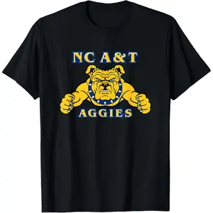 North Carolina A&T Aggies Icon Officially Licensed 100 Percent Pure Cotton Aesthetic Fashion Pattern T Shirt Small