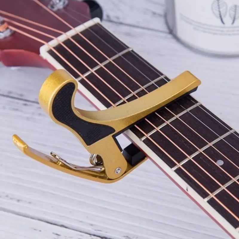 Aluminum Alloy Guitar Capo, Secure Non-Slip Design, Universal for Acoustic, Electric, Folk Guitars, Ukulele, Easy Spring-Loaded Operation