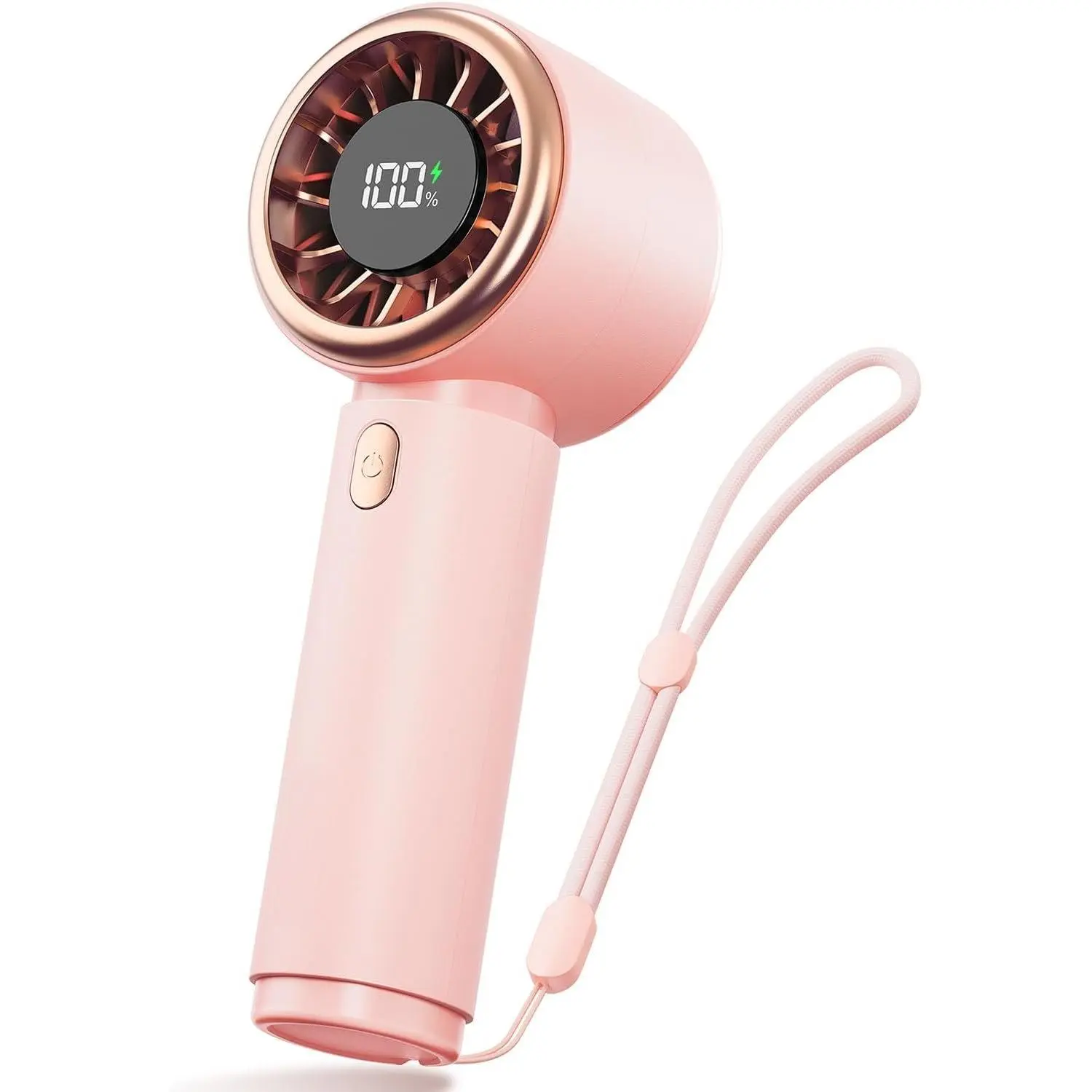 Mini Fan Portable - Cute Handheld Turbo Fan with Rechargeable , 5 Speeds, Small Hand Personal Travel Essentials for Women, Girls, , Lash, Makeup -