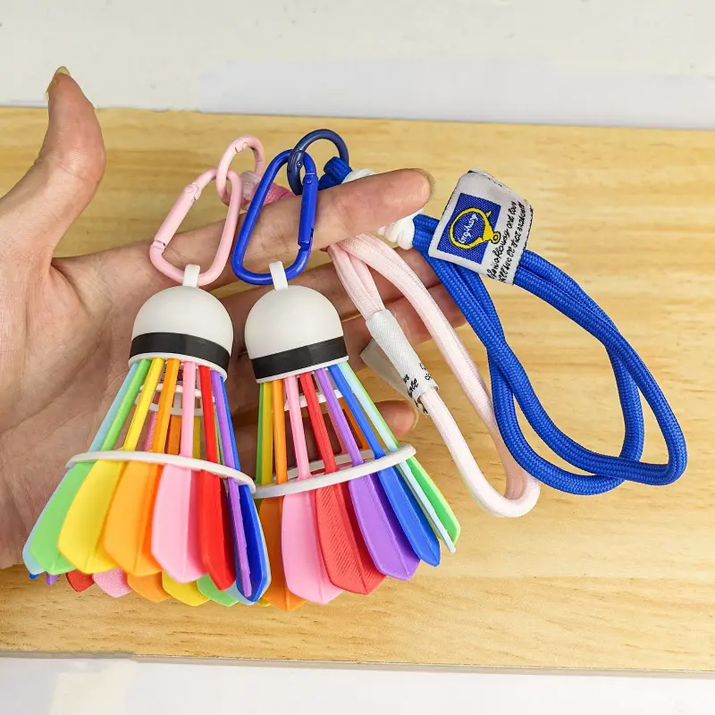 3D printing color badminton ornament model keychain assembly creative decompression ornament
