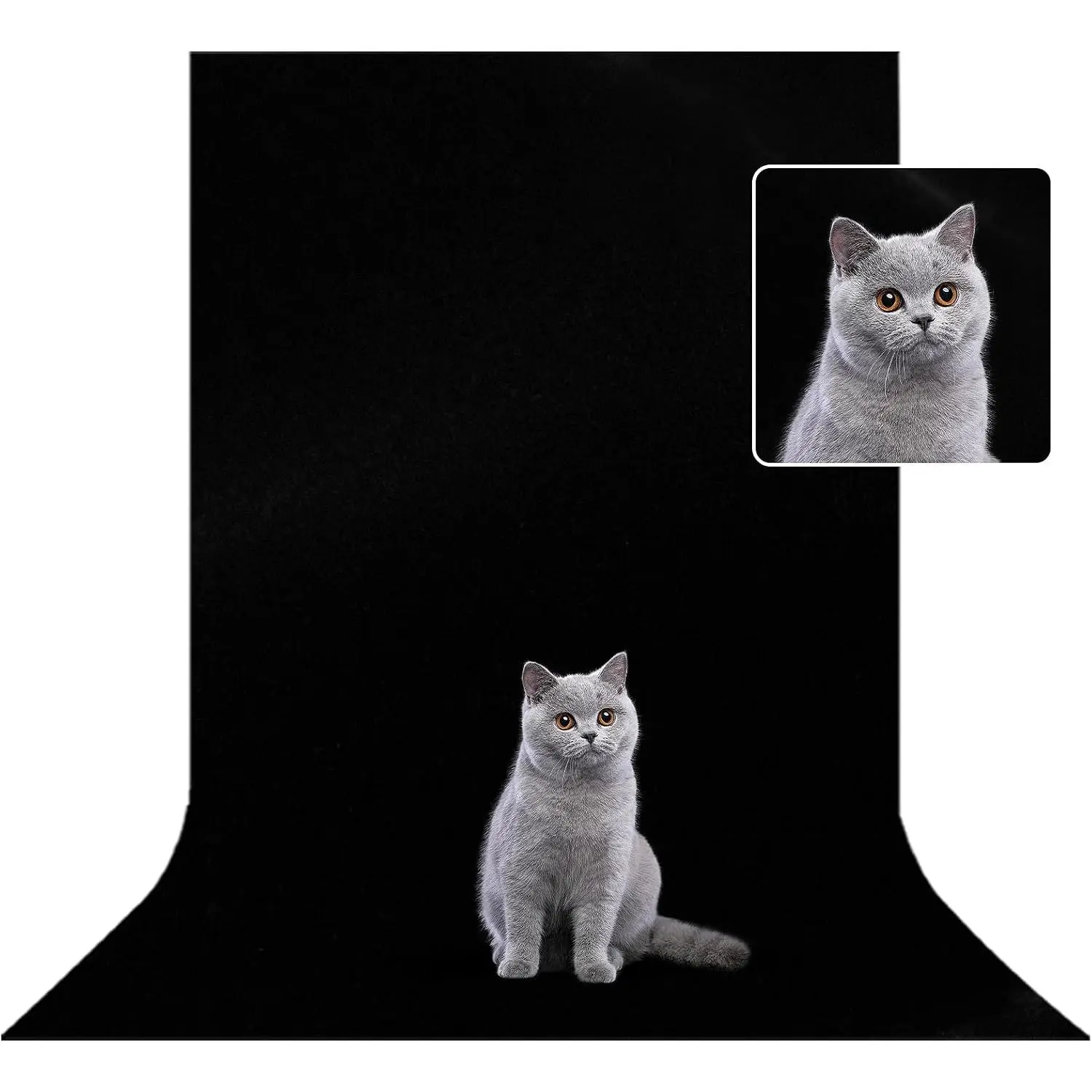 3.3x5 FT Black  Backdrop for Photography,Ultra Black Background Screen for Portrait, Product,Video , Non-Reflective Photography Backdrops Cloth for Studio,Party,Decoration