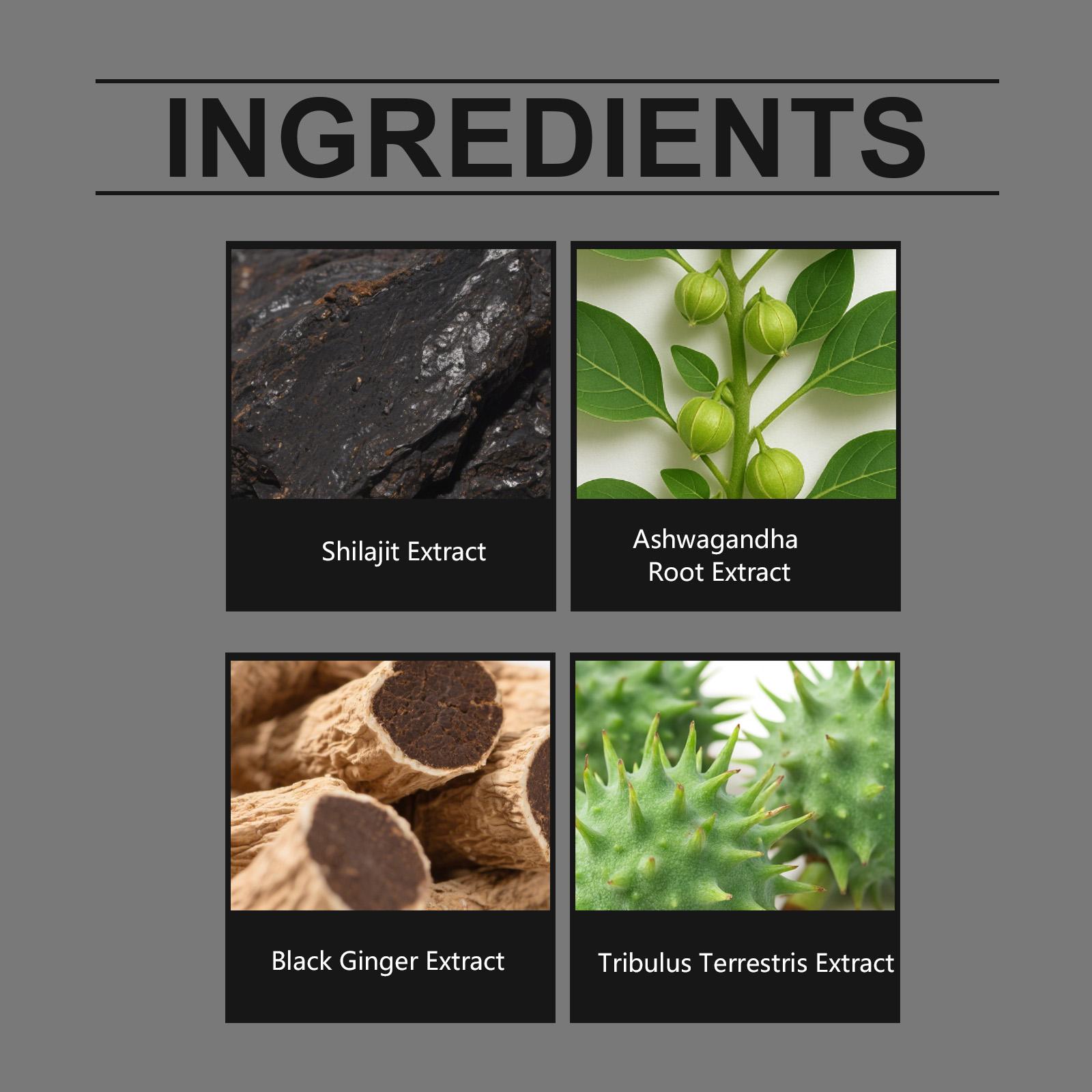 【GRAB 3 NOW】Shilajit Gummies With Ashwagandha, Gokshura & Black Ginger，Daily Care Support for Enhancing Physical Energy Vitality Supplement，shilajit for men Healthcare， Dietary Fitness | 60 Gummies |