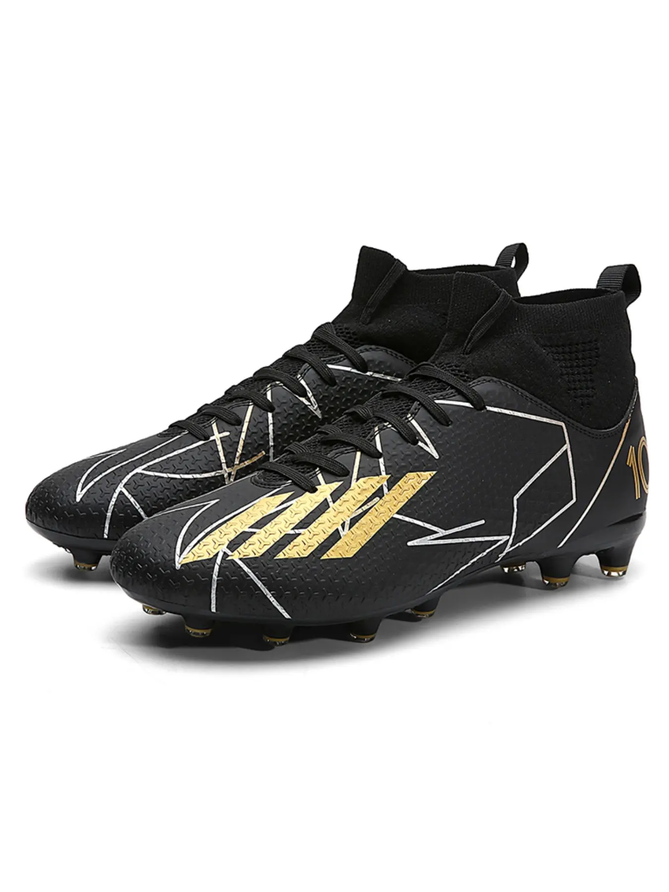 Football Shoes Fg Men's 2026 New Ag Long Studs, Professional Training Soccer Cleats Football Boots for Adults, Teens, Kids, Boys, Outdoor Sports