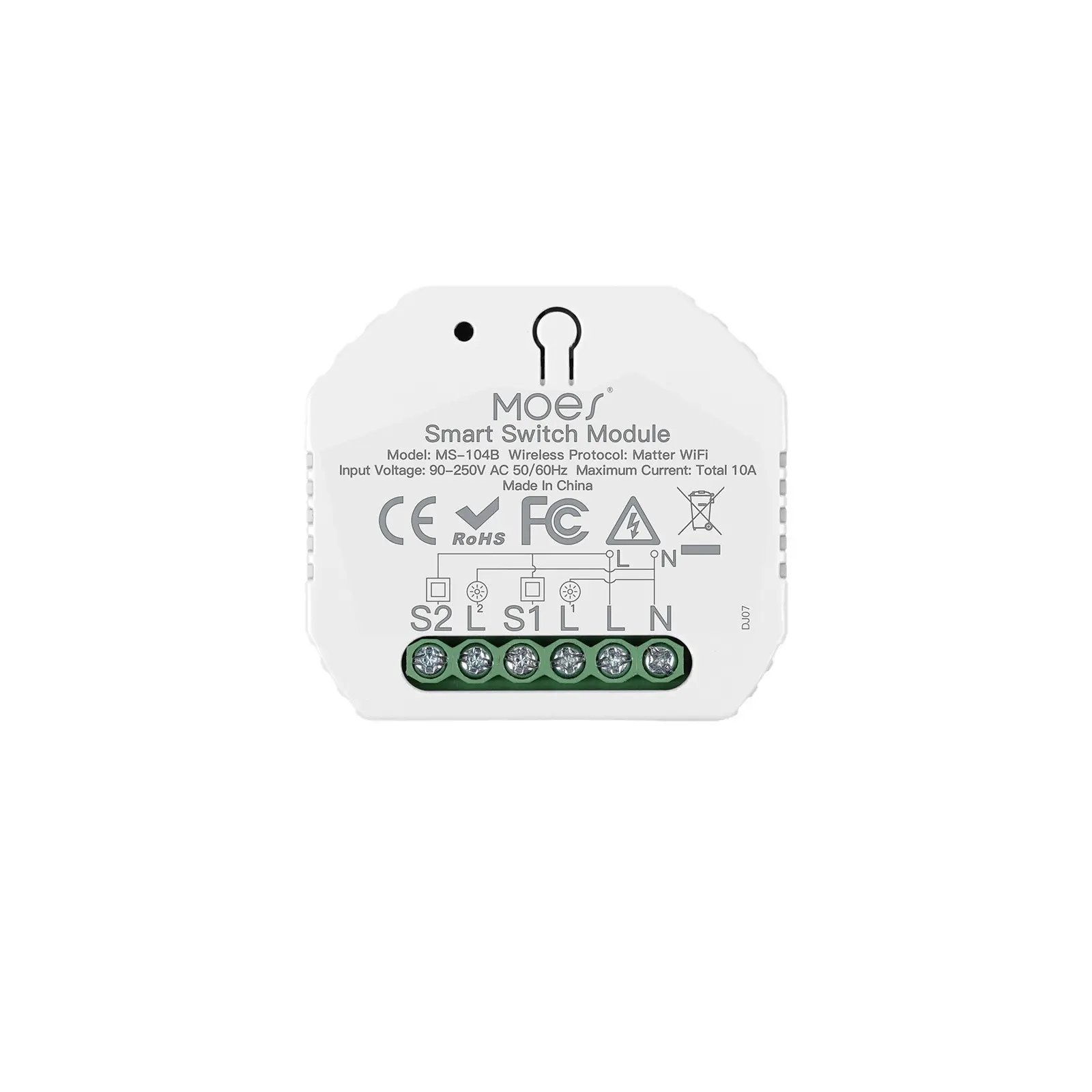 WiFi Smart Module Matter Enabled Intelligent Relay Switch Remote Control On Off Module for Smart Home