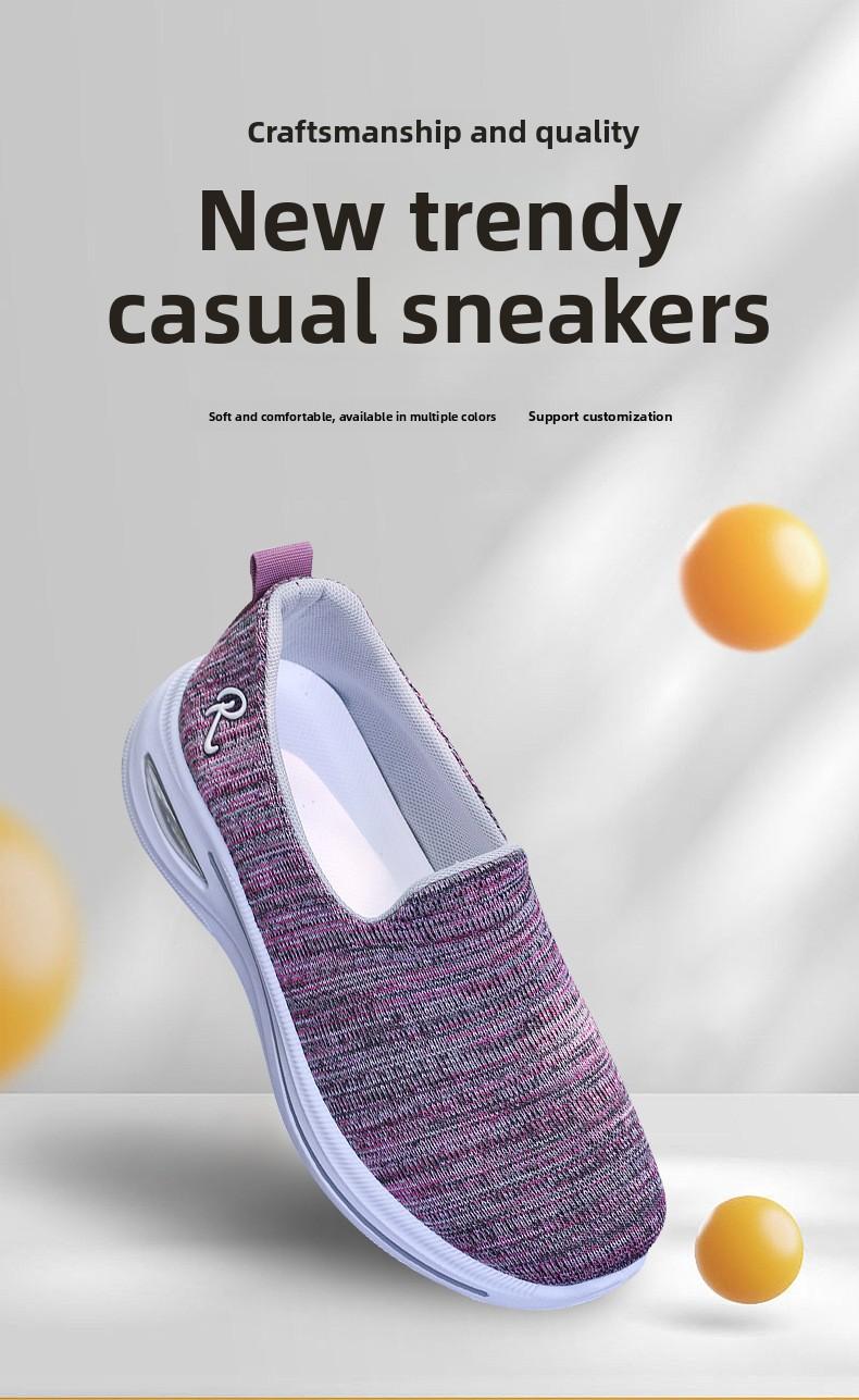 Women's Shoes 2026 Spring/Summer New Foreign Trade Women's Shoes Wholesale Height-Increasing Shoes Breathable Air Cushion Sports Shoes for Women