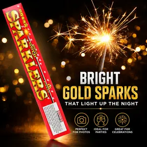 100pcs 12in Sparklers Sticks for Wedding Send-Off, Birthday Party , Festival & Event