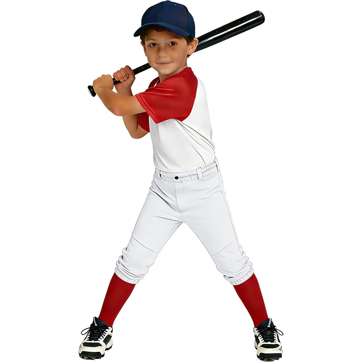 2T/3T/4T/5T-16Y Toddler Youth Boys Baseball Pants - Kids Gilrs Tee Ball Softball Football Pants with Belt Loop UPF50