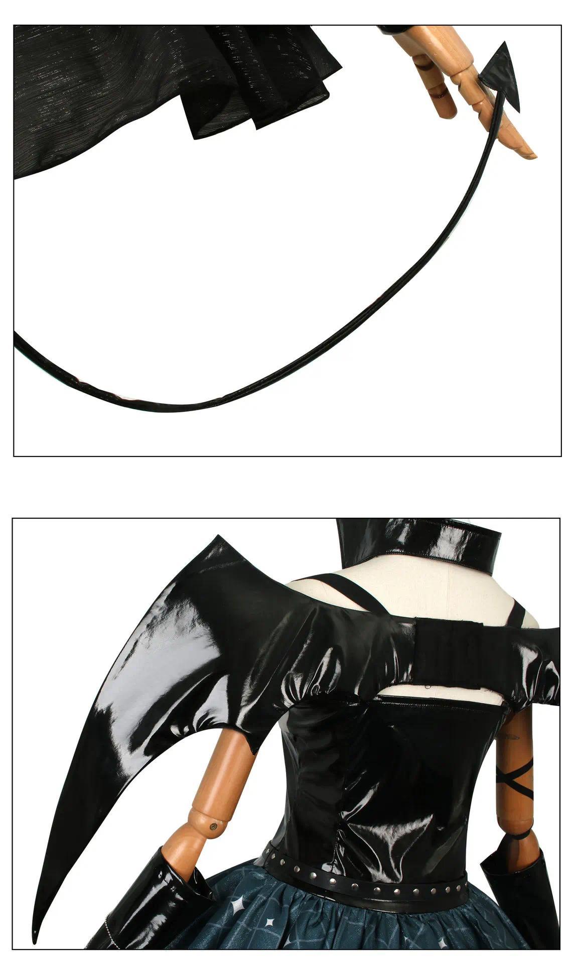 Demon Miku Cosplay Rascal Costume Miku X Rascal Little Devil Halloween Miku Villains Rascal Fanart Rasukaru Outfits Miku Cos # 1