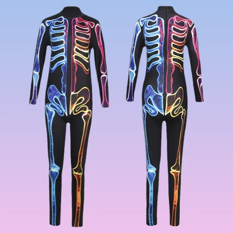 Stranger Things Season 5 Cosplay Skeleton Zombie Ghost Grim Reaper Outfit for Halloween Role Play Party