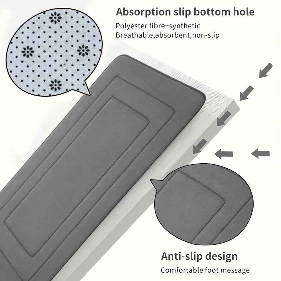 3-Pack Ultra Absorbent Bath Mats | Non-Slip Bathroom Rugs, Soft and Comfortable Polyester, Rectangle Shape, Machine Made, Universal Holiday Use