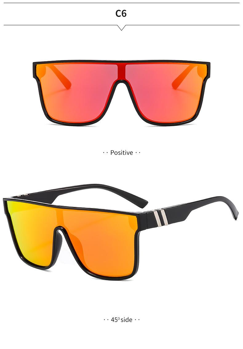 Sunglasses for men and women, true film one-piece sunglasses, outdoor cycling and fishing sunglasses, UV protection