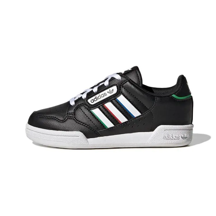 adidas Originals Continental 80 Stripes Comfortable Casual Durable Low-Top Kids Skate Shoes GW6649