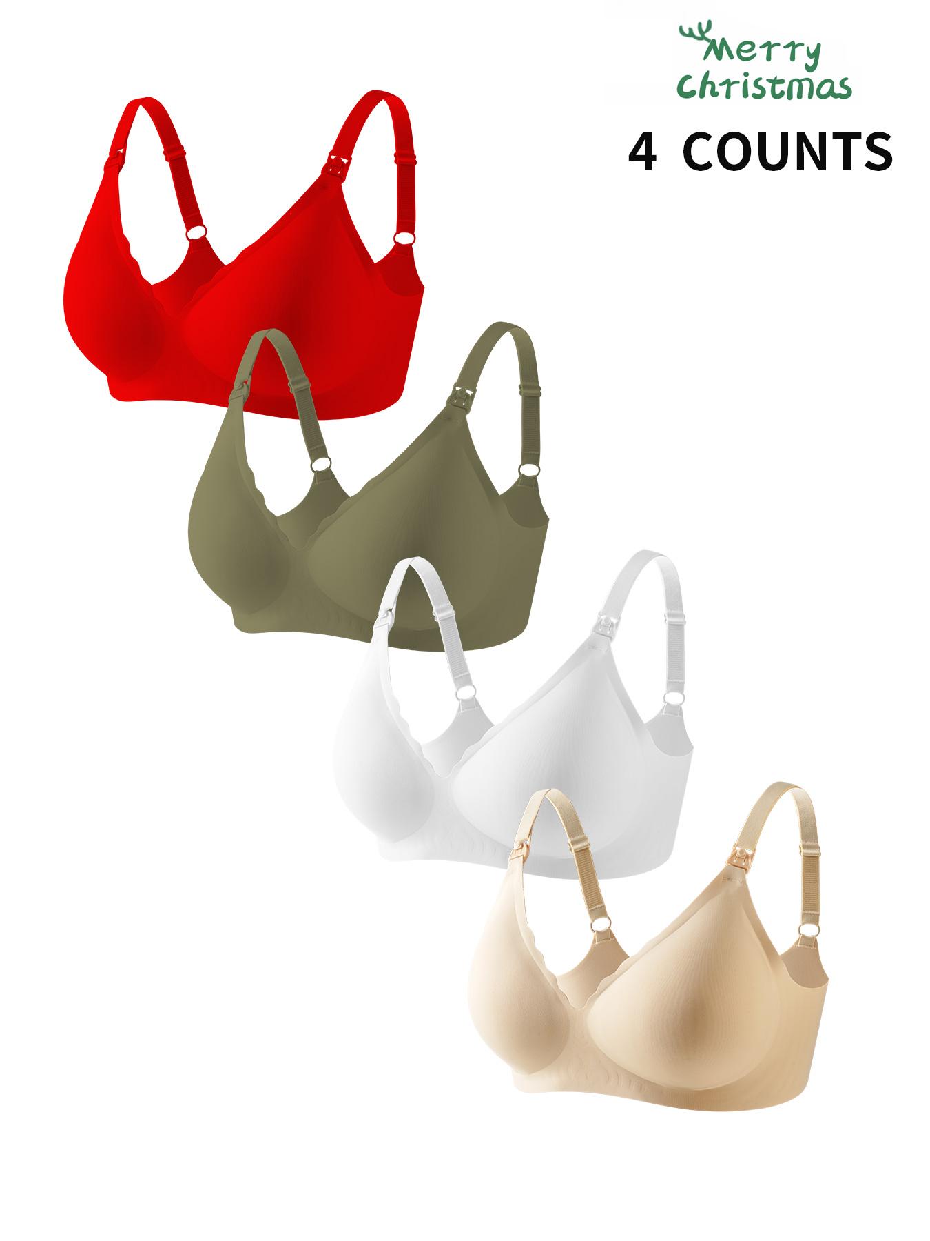 Maternity's Solid Adjustable Strap Bra, Casual Comfortable Breathable Bra for All Seasons, Maternity Lingerie for Daily Wear