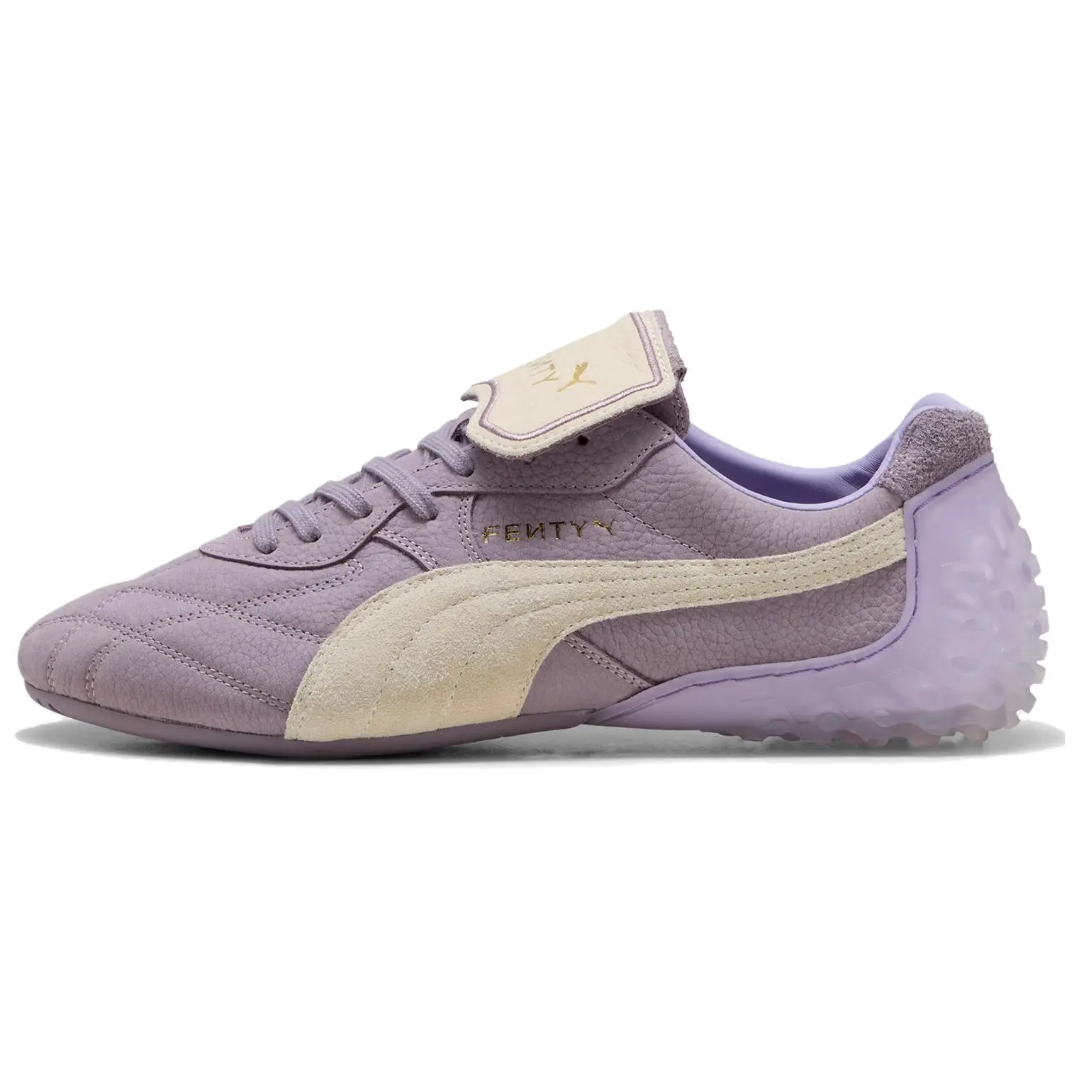 PUMA x FENTY BEAUTY Avanti LS Low-Top Casual Shoes for Men and Women – Genuine Leather, Comfortable, Stylish Lavender Verifiable, with credentials and supporting global authentication
