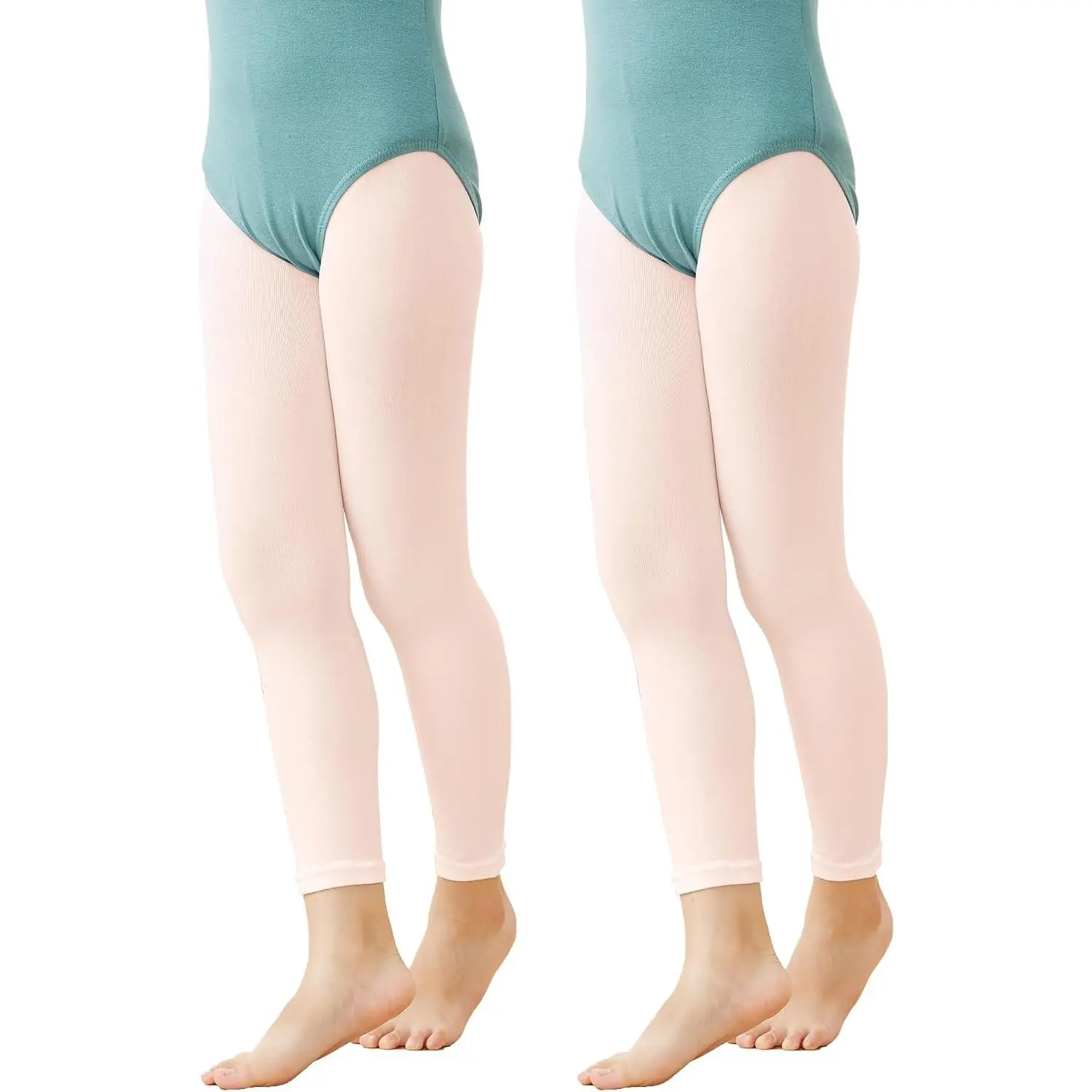 Ballet Tights for Girls/Women, Convertible/Footless Dance Tights for Ballet, Gymnastics, School, 2 or 3 Pairs/Pack