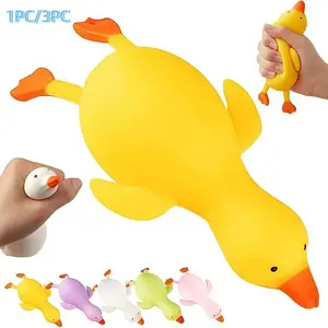 1 PC Stretchy Duck Squeeze Toys, Decompression Squeeze, Squishy Stress Relief Toys for Adults and Teens,Squishy Fidget Toys, Party Favors ,Birthday Gifts,Christmas,Easter Egg,Classroom Prizes